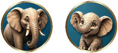 Coin recto-verso Elephant.xs