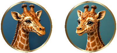 Coin recto-verso Girafe.xs