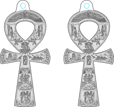 Ankh Earring.xs