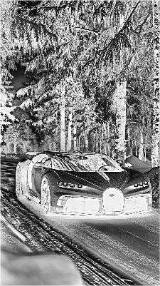 Transformer- white Bugatti.xs