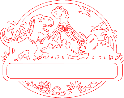Decoración dinosaurio con nombre.xs