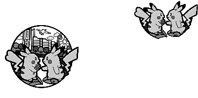 Pikachu in Love - runder Bambusteller.xs