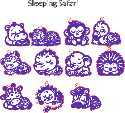 Keychains - Sleeping Safari.xs