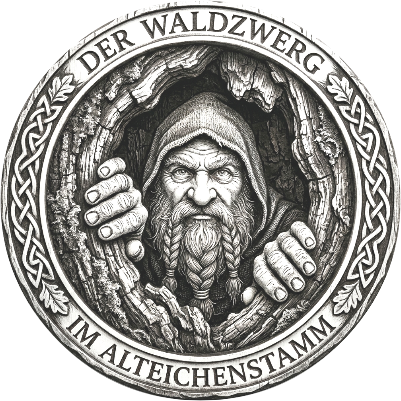 Der Waldzwerg - Holz Untersetzer.xs