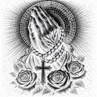 Prayer hands tile.xs