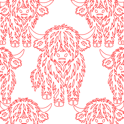 Bleach Stencil Highland Cow.xs