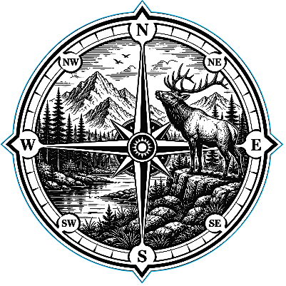 Elk Compass Scenic Cut and Engrave.xs