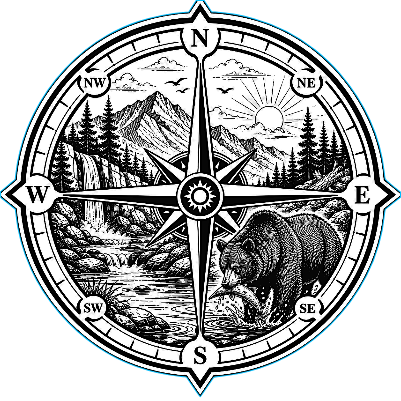 Bear Compass Scenic Cut and Engrave.xs