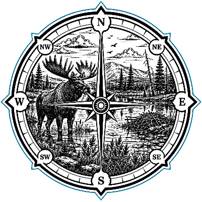 Moose Compass Scenic Cut and Engrave.xs