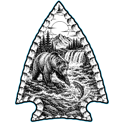 Arrowhead Grizzly Scenic Cut and Engrave.xs