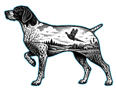 German Shorthair Scenic Cut and Engrave.xs
