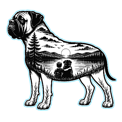 Bull Mastiff Scenic Cut and Engrave.xs