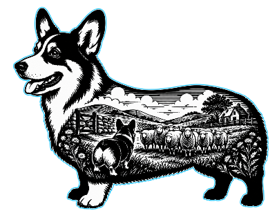 Corgi Scenic Cut and Engrave.xs