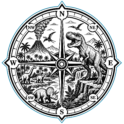 Dinosaur Compass Scenic Cut and Engrave.xs
