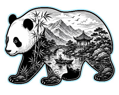 Panda Scenic Cut and Engrave.xs