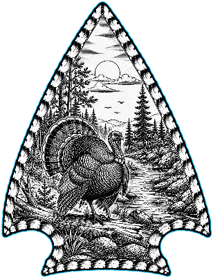 Turkey Arrowhead Scenic Cut and Engrave.xs