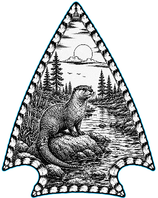 River Otter Arrowhead Scenic Cut and Engrave.xs