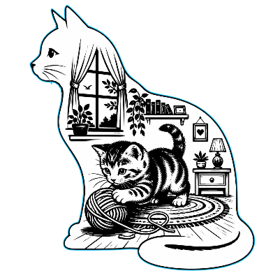 Cat Scenic Cut and Engrave.xs