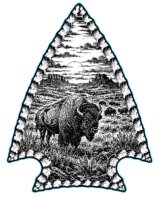 Buffalo Arrowhead Scenic Cut and Engrave.xs