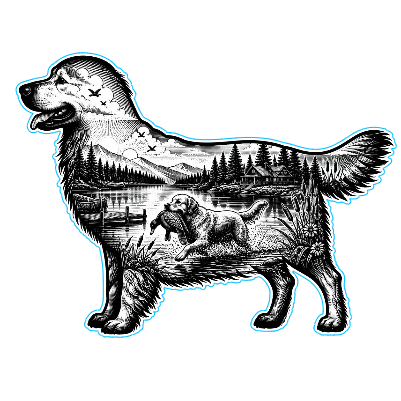 Golden Retriever Scenic Cut and Engrave.xs